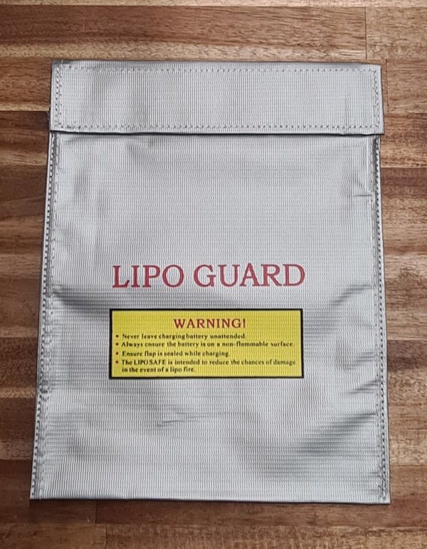 Lipo Safe Bag groß, silber