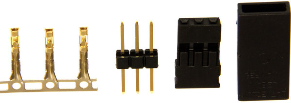 Muldental Elektronik JR Servo-Kupplung / male-Pin 10 Stück