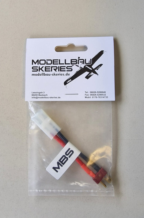MBS Adapterkabel Deans T-Plug Stecker auf T135 kompatibel mit Tamiya Stecker