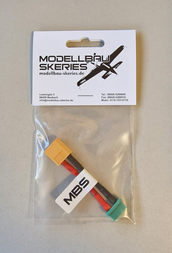 MBS Adapter XT60 Stecker auf MULTIPLEX Buchse