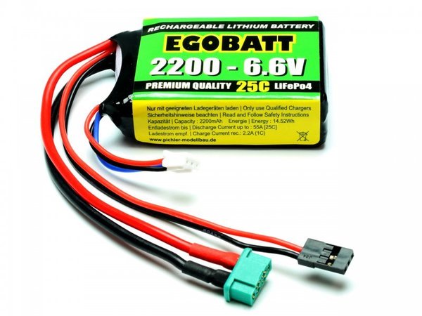 LiFe Akku EGOBATT 2200 - 6.6V (25C)