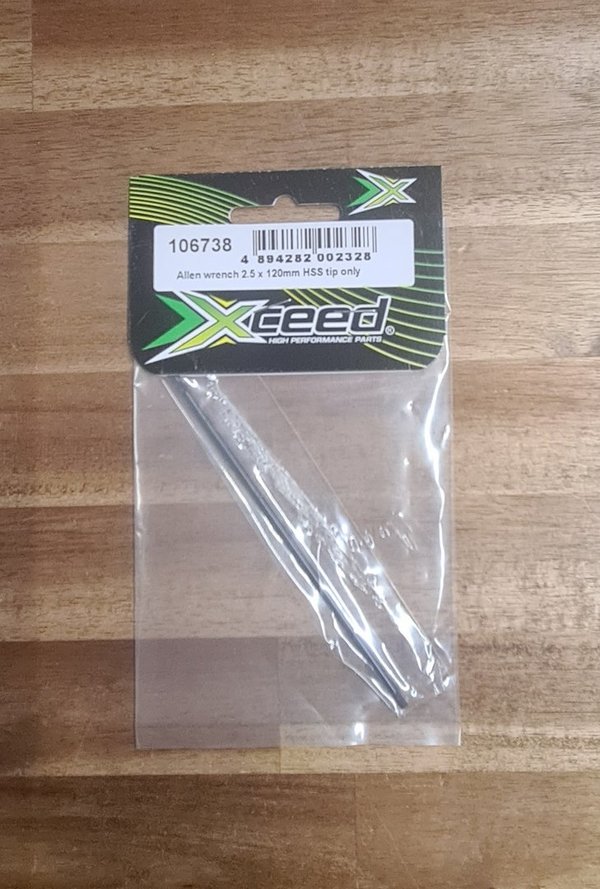 Xceed - Allen wrench 2.5 x 120mm HSS tip only (XCE106738)