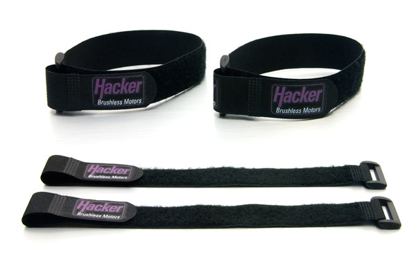 Hacker Klettband-Gurt 200mm, 4er Pack