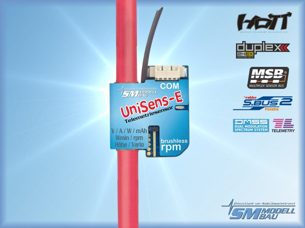 UniSens-E mit 2x4 qmm Silikonkabel / 280A