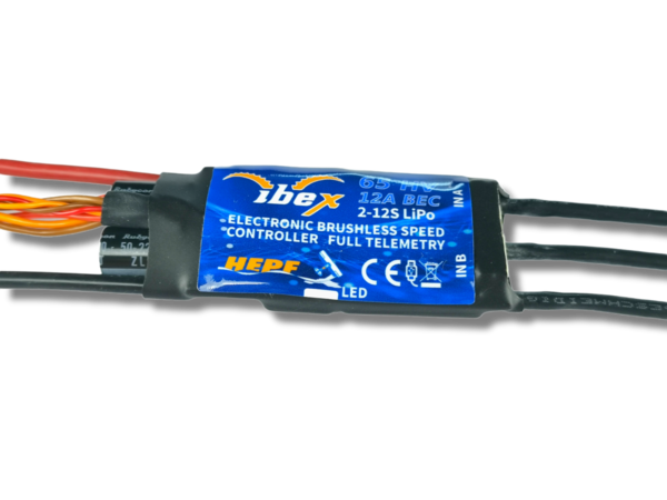Hepf Ibex 65A Brushless Controller BEC Spektrum Telemetrie