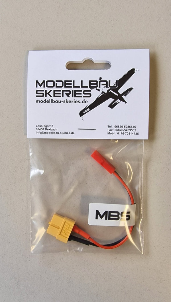 MBS Adapter XT60 Buchse auf JST Stecker